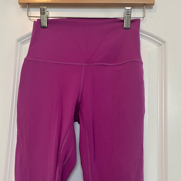 Lululemon Align High-Rise Crop 23” *Double Lined – Vivid Plum Size 4 – Rare - Picture 6 of 10